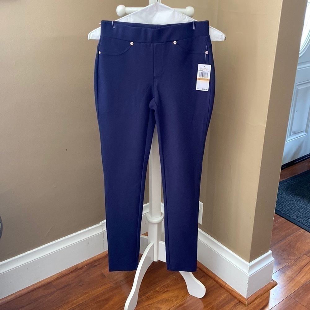 𝅺michael Kors Basics Skinny Pants | Size Small | 27” Waist | Navy